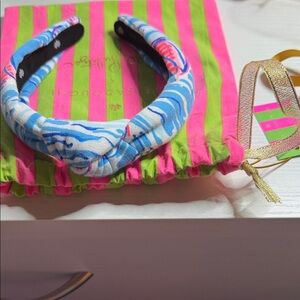 Lele Sadoughi x Lilly Pulitzer Patterned Knot Headband Adult